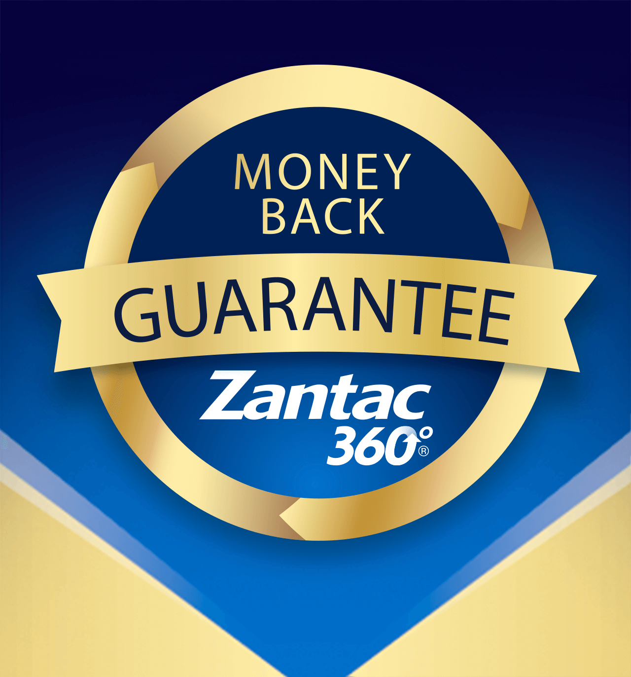 Zantac® 360° Heartburn Relief Maximum Strength and Original Strength Product Boxes.